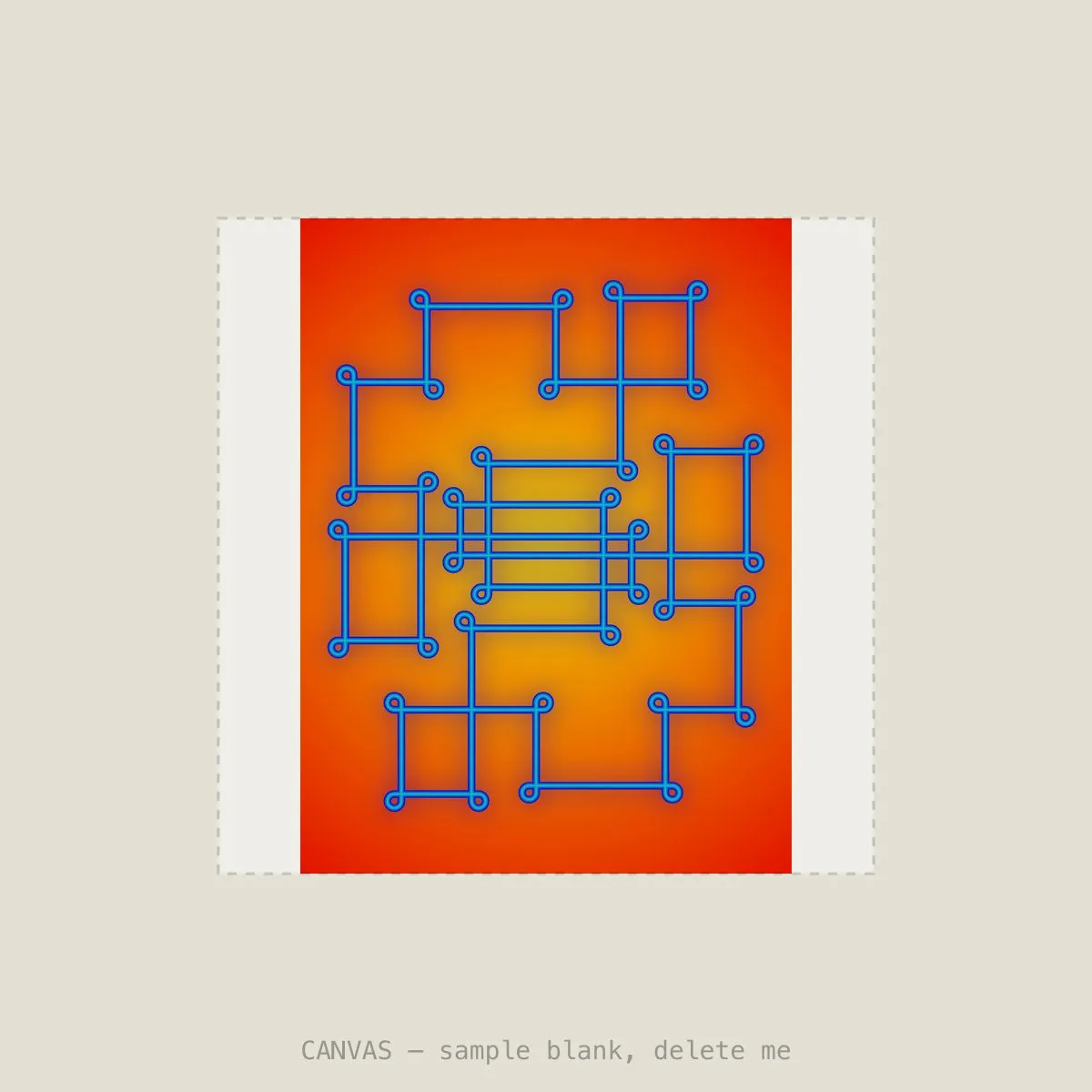 Sungrid Beam VII — Stretched canvas, 16×16in