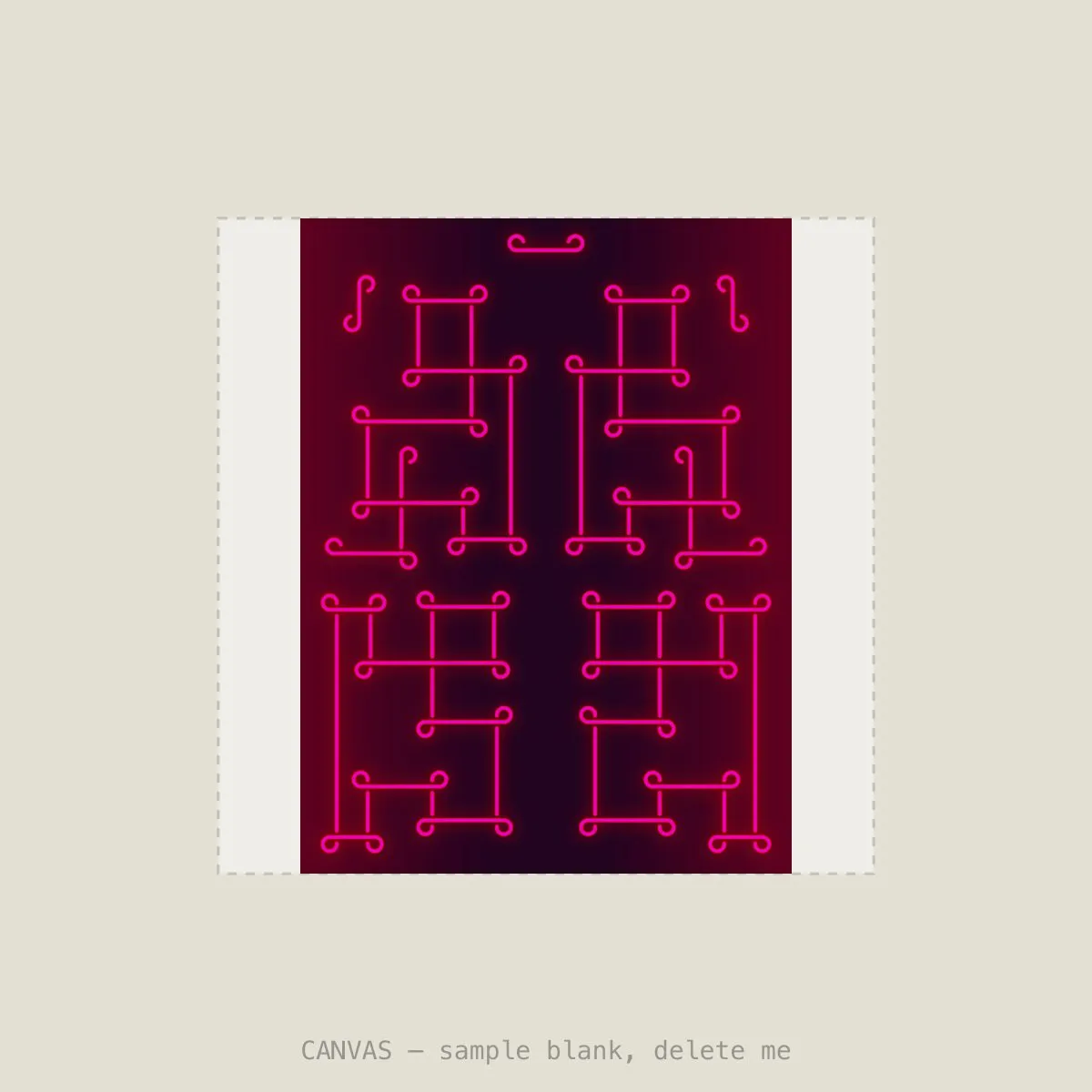 Pink Panthers XII — Stretched canvas, 16×16in