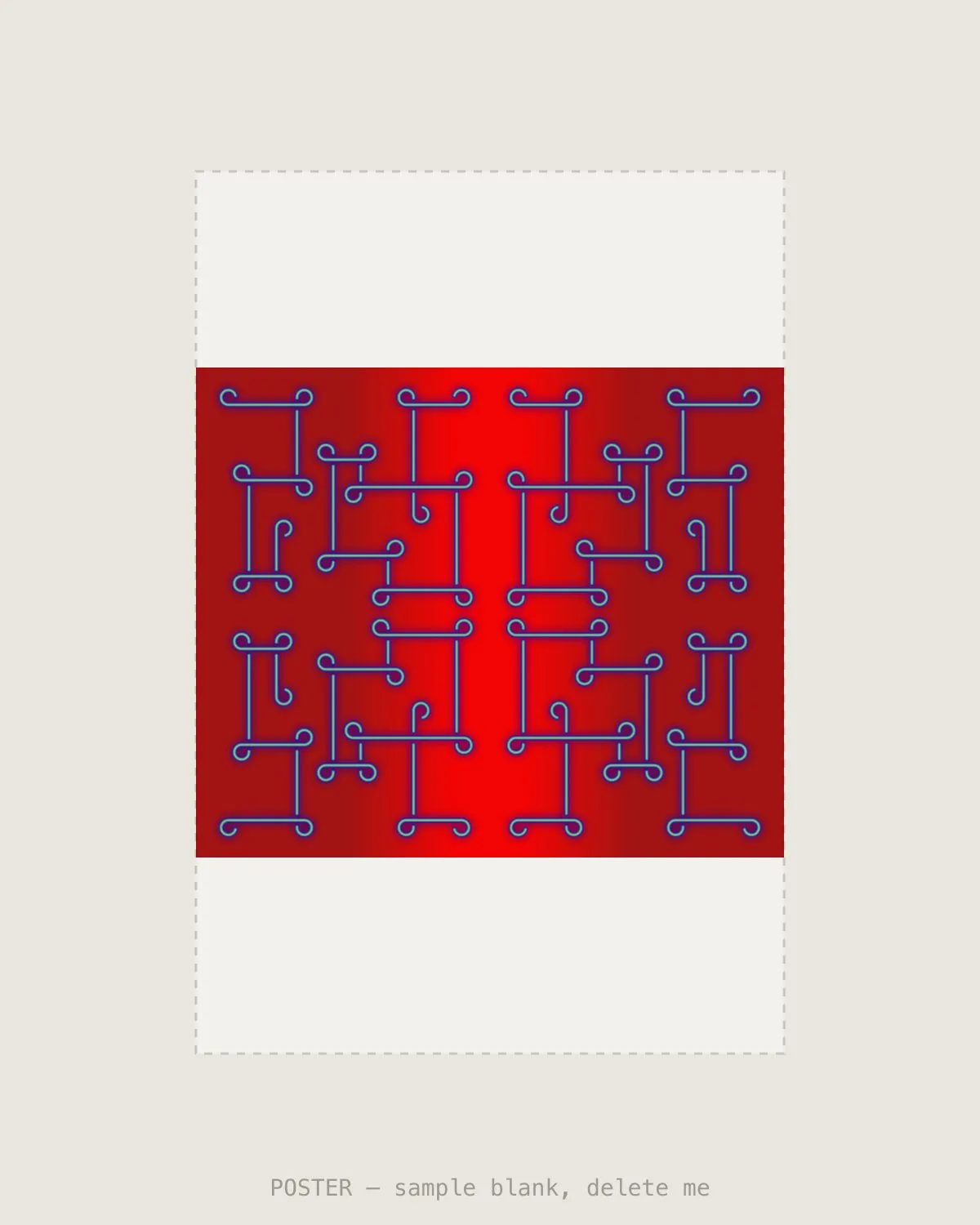 Red Beamer I — Giclée print, A2 (420×594mm)